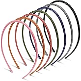 Tedux Thin Headbands, 7 Colors 4mm Skinny Headbands, No Slip Comfortable Plastic Headband with Teeth