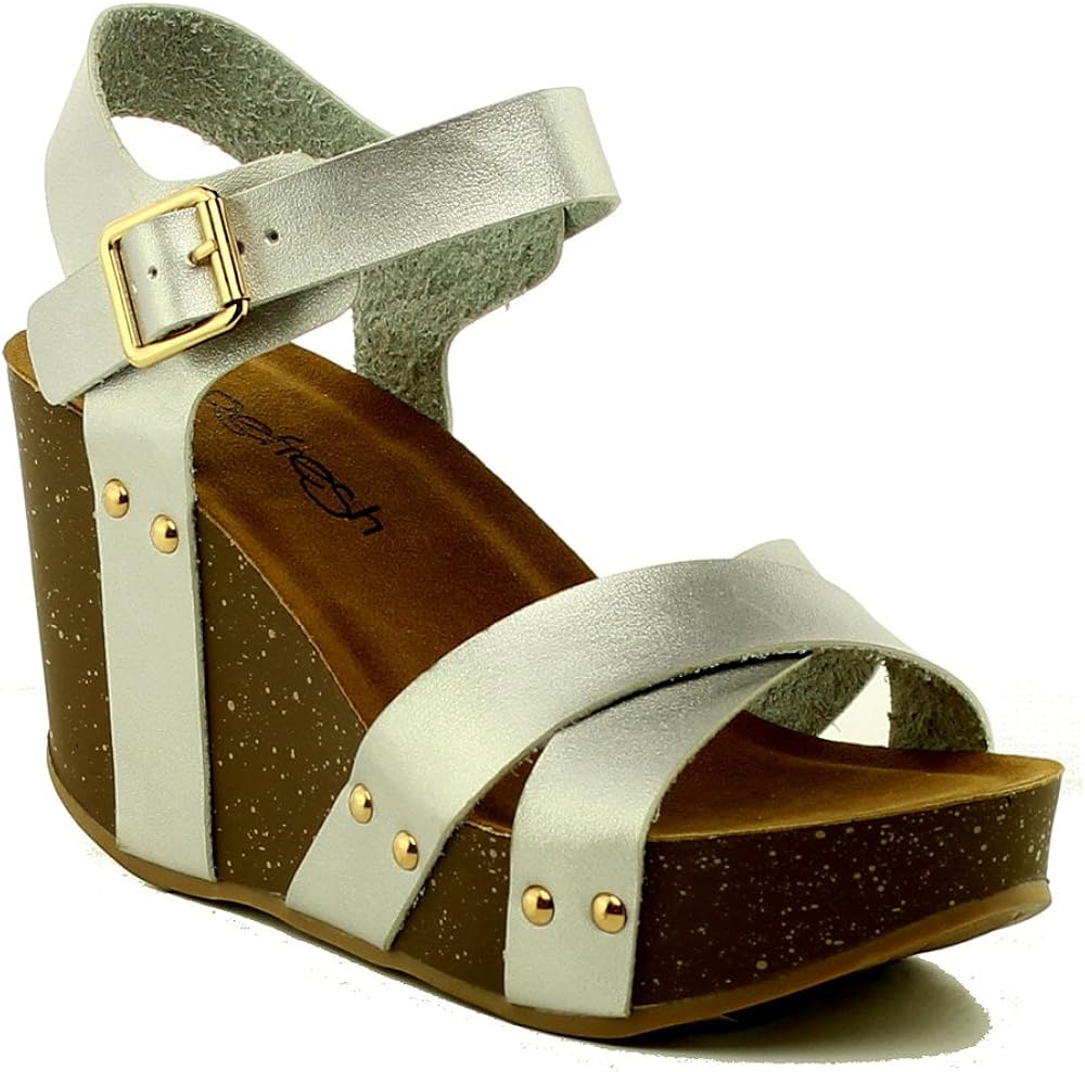 cork platform wedge sandals