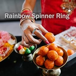 LuckyAmor Fidget Rings Women for Anxiety