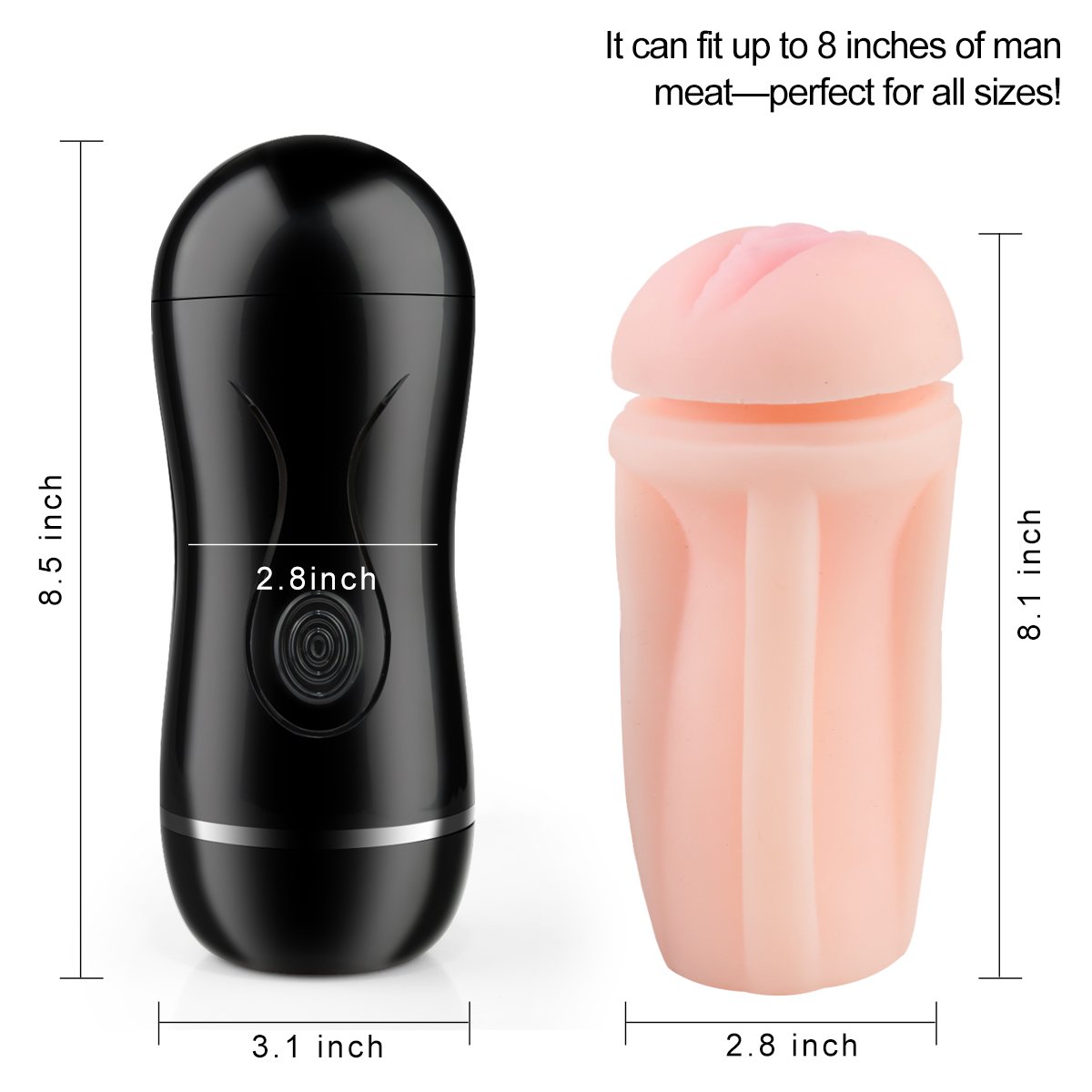 Vibrating Male Masturbator Cup Masturbation Toys with Powerful Vibration for Intense Stimulation, PALOQUETH Realistic Male Sleeve Stroker with Innovative Squeezable Panels for Customized Play - Image 9