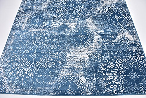 Unique Loom 3141615 Area Rug, 6" x 9", Blue