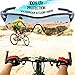 RIVBOS 805 POLARIZED Sports Sunglasses with 5 Set Interchangeable Lenses for Cycling (Black&Black)