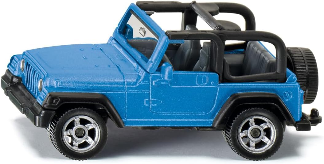 siku 1342, Jeep Wrangler, Metal,Plastic, Blue, Toy car for children, Trailer hitch โ image 1