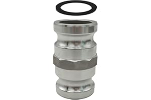 SAFBY Aluminum Type AA Cam and Groove Spool Adapter, 3" Male Camlock x 3" Male Camlock
