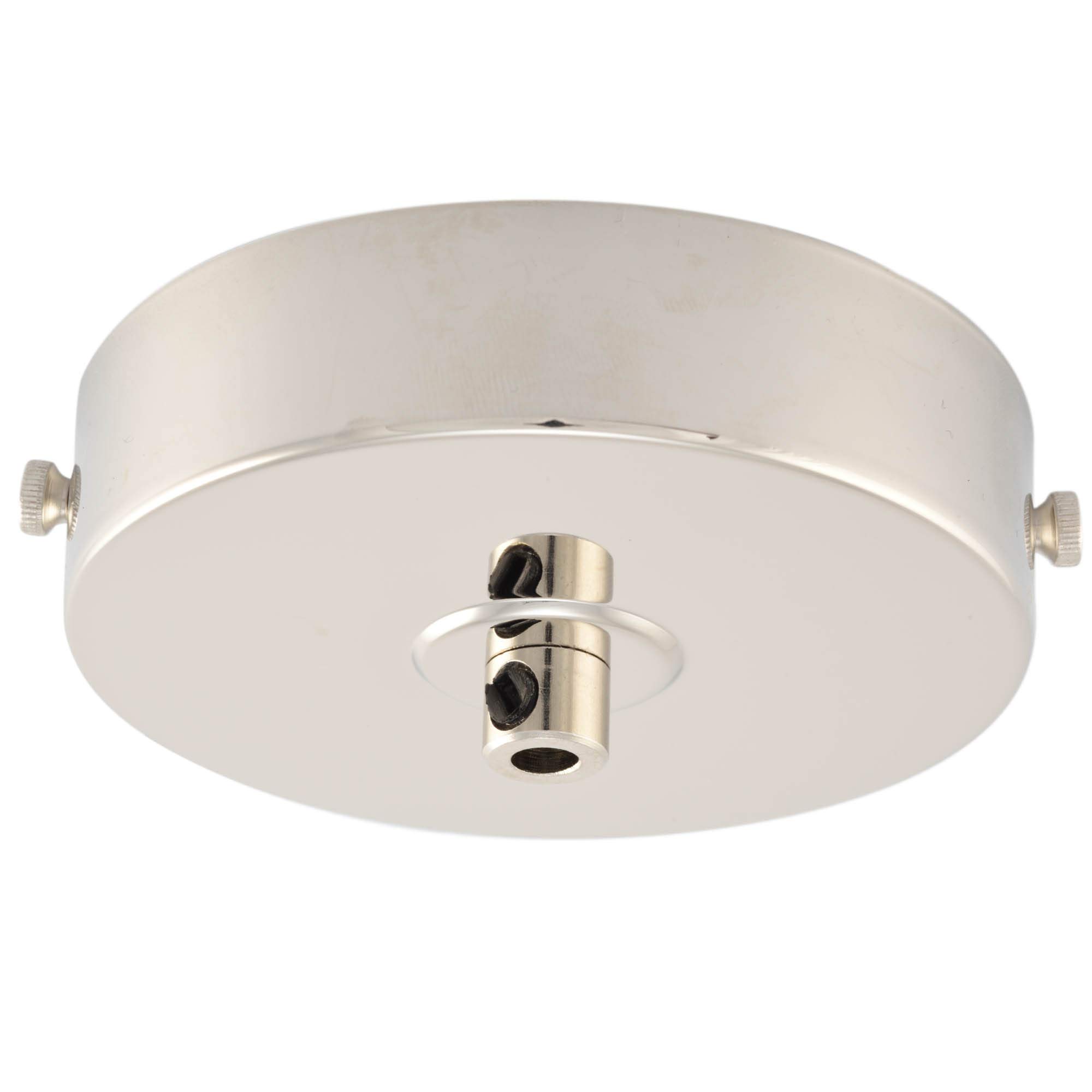 ElekTek 100mm Flat Top Ceiling Rose with Cord Grip Nickel
