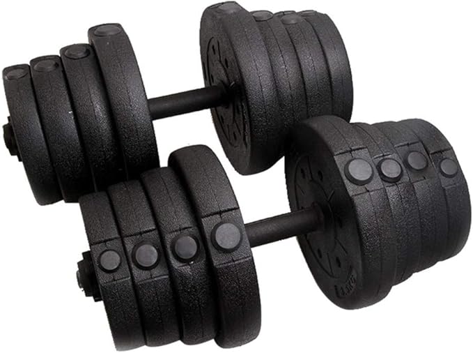 Fitness Dumbbells 2pcs PE Material Weight Dumbbell Set Gym Barbell