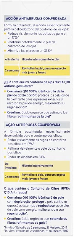 Visage Q10 Plus Antiarrugas - Crema contorno de ojos - 15 ml