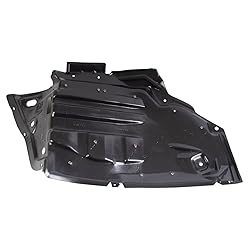 TRQ Front Right Forward Inner Fender Liner Black