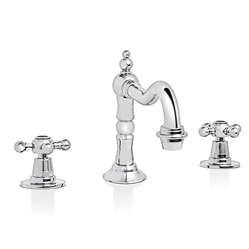 Kaima Bathroom Faucet Three Holes Double Handles Amazon In