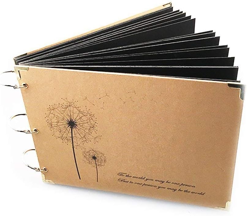 CCRoom Photo Albums, DIY Scrapbook, Gift for Friends, Colleagues, Grandparents, Lovers, 27 * 18.5 cm 60 Pages 30 Sheet