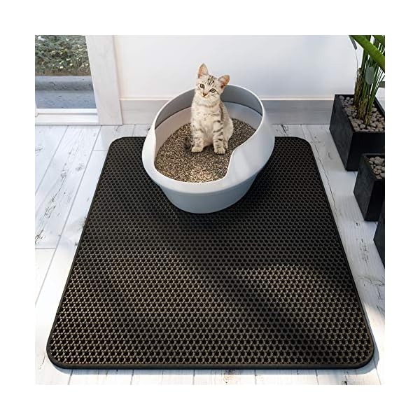 Produktbild von Katzenklo Matte, XXL, Wabendesign, , Waschbar, EVA, Grau