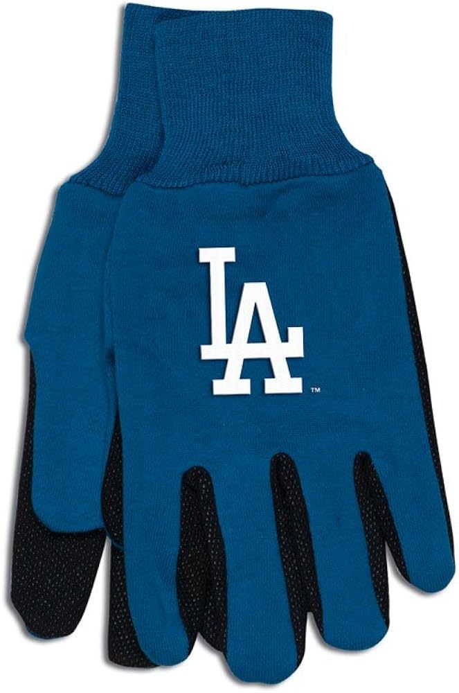 MLB Los Angeles Dodgers Two-Tone Gloves, Blue/Black