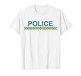 POLICE COSTUME TEE UK BRITISH BLUE & YELLOW FRONT