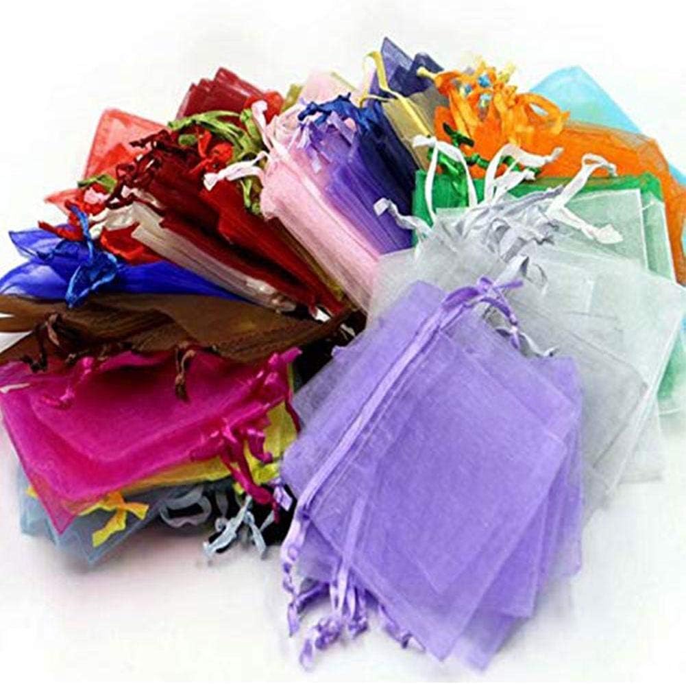 Organza Sacs cadeaux Bonbons net fil Mix Couleur Sacs Sachet Sacs