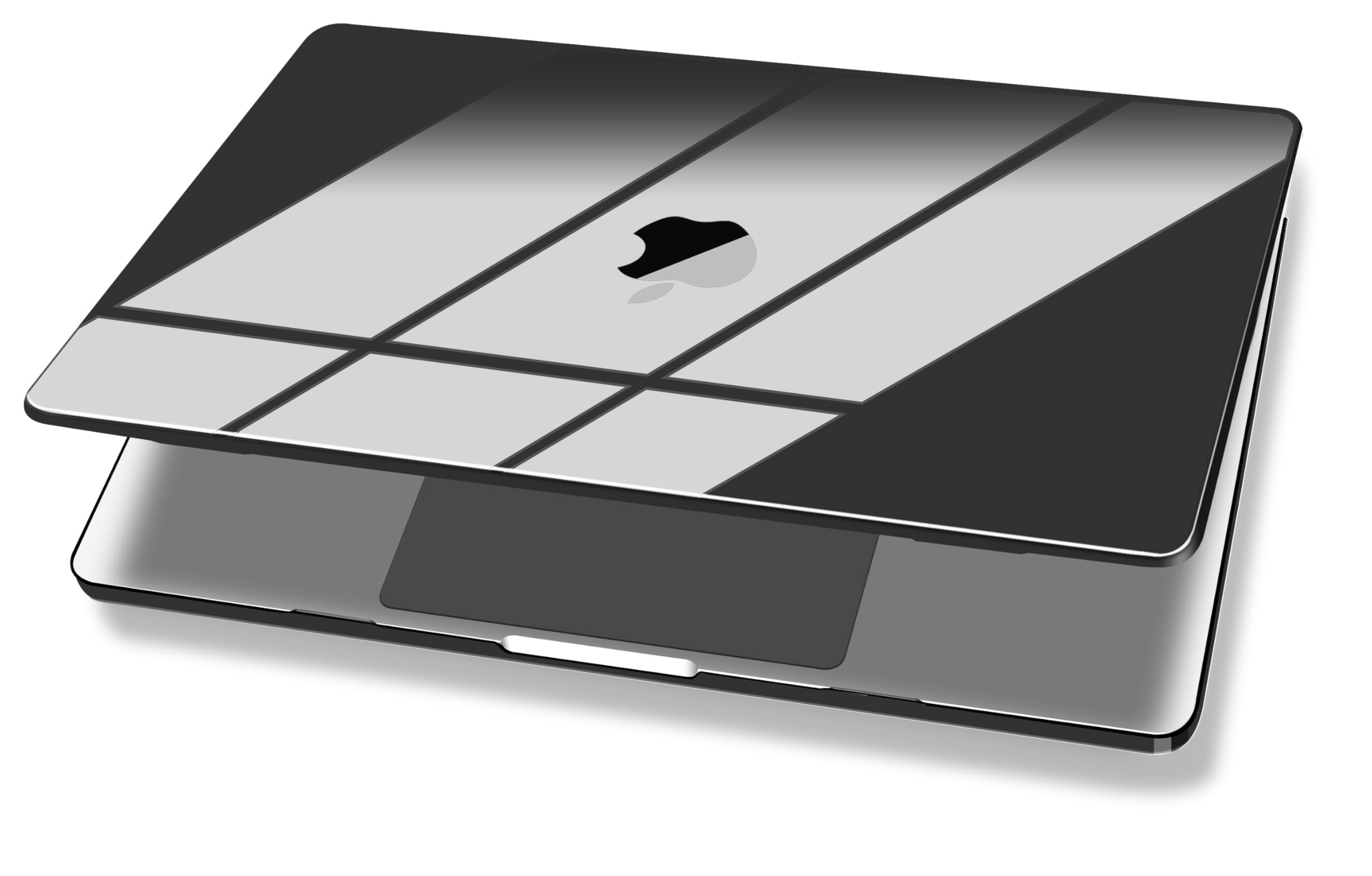 UESWILL Compatible with 2022-2026 MacBook Air 13 inch M5 M4 M3 M2 Case Model A3449 A3240 A3113 A2681, Glossy Crystal Hard Shell Cover + Microfiber Cloth, Black