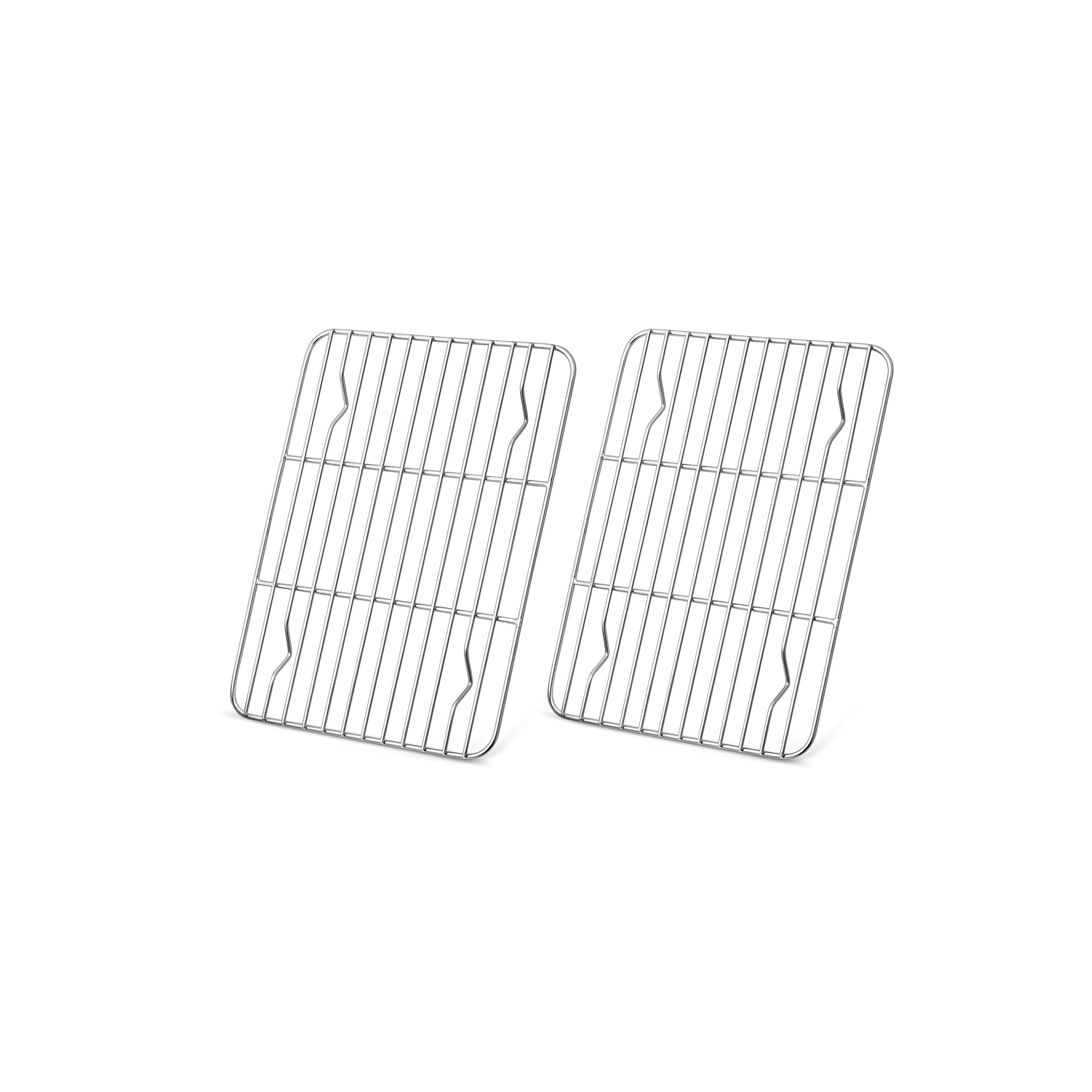 Photo 1 of 2 Pack Cooling Rack for Baking, Homikit 8.7 * 6.3 Inch Small Stainless Steel Metal Roasting Grilling Cooking Racks, Fits Small Toaster Oven, Dishwasher Safe, Heavy duty & Rust Resistant