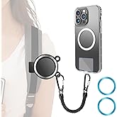 EEEKit Backpack Strap Phone Holder, Magnetic Clip Hands-Free Mount, Phone Holder Shoulder Strap, Fit Hiking Climbing Travel Outdoor