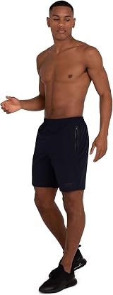 TCA Elite Running Shorts Men with Zip Pockets Asphalt S view 5