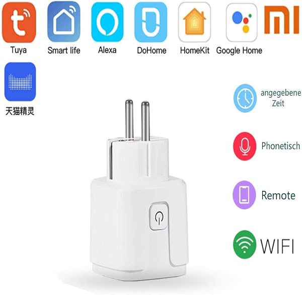 Enchufe inteligente WiFi Smart Socket 16 A US Euro Regulation Control por voz DoHome Remote HomeKit Smart Home