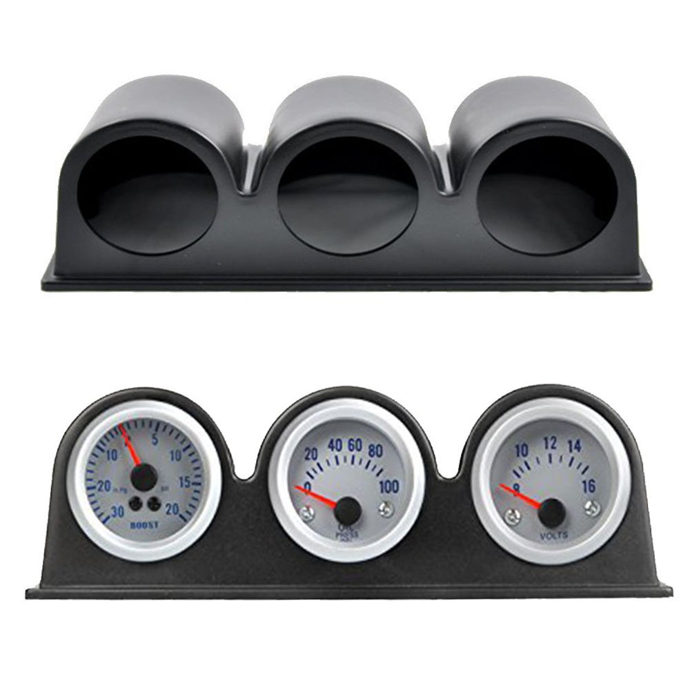 Car Gauge Meter Pod Holder Cup Mount,Car Gauge Bracket, 3 Holes
