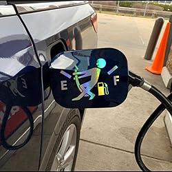 HungMieh 2 PCS Funny Car Decals, Gas Gage Empty