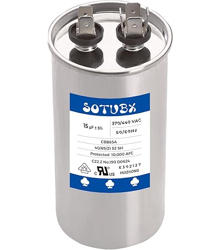 GE Genteq Round Capacitor 15 uf MFD 440 Volt Z97F9445