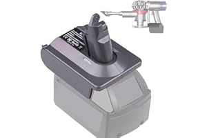 BTRUI for Dyson V6 Battery Adapter for Milwaukee M18 18V Battery to for Dyson V6 SV03 SV04 SV09 DC62 DC59 Fluffy Vacuum Converter (only MIL18V6 Adapter)