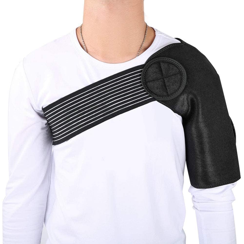 HERCHR Shoulder Brace, Comfortable Shoulder Brace Flexible Neoprene Guard Strap Shoulder Support Brace Muscle Protective Equipment for Gym Sports