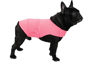 KittyStar Breathable Dog Shirt for Thunderstorm, Dog Anxiety Vest Jacket Warp,Puppy Calming Coat Anxiety Relief (M,Pink)
