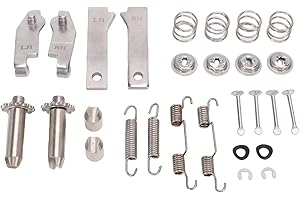 Tbest Stainless Steel Parking Brake Hardware Kit Replacement for Corvette C2 C3 1965 1982 Left Right Sides Complete Repair Se