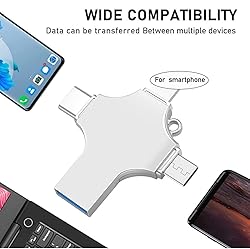 USB Flash Drive Photo Stick 64GB - 4 in 1 USB 3.0