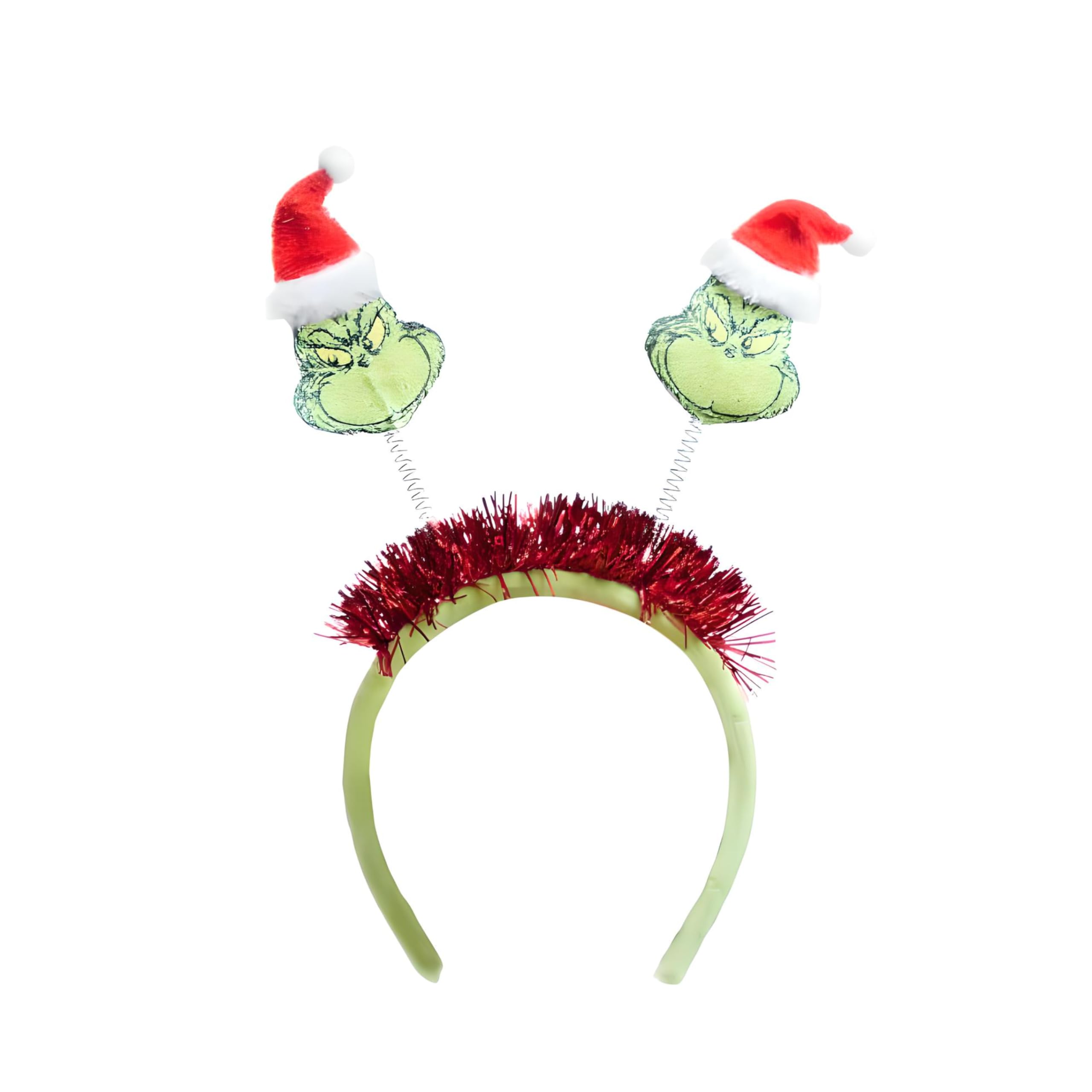 Divas World Grinch Christmas Head Bopper: Festive Holiday Party Headband Costume Accessory Hair Band