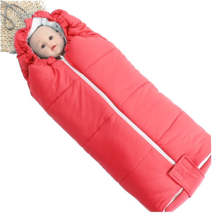 Baby Bunting Bag - Soft Baby Thicken Envelopes Coral Velvet Sleeping Bag - Warm Quilt for Autumn Winter Outdoor Stroller Indoor Baby's Gifts