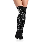 Benefeet Sox Women Thigh High Socks Cute Over Knee Socks with Bow Bones | Cosplay Halloween Costume Socks