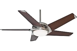 Hunter Fan Company 59164 Casablanca Stealth Indoor Ceiling Fan with LED Light and Remote Control Brushed Nickle, 54-inch