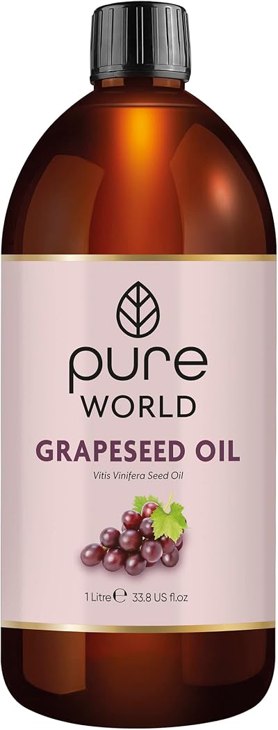 Pure World Grapeseed Oil 100% Pure Un diluted 1000ml Italian Quality