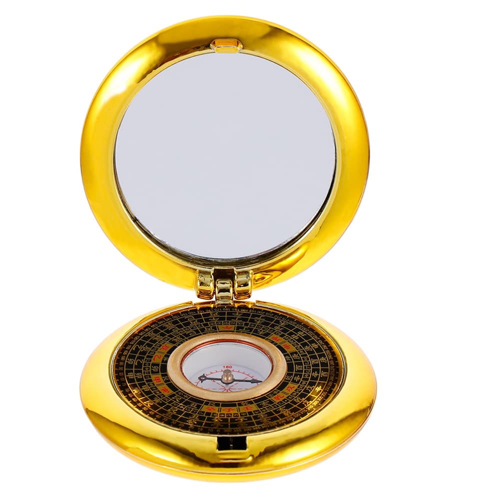 iplusmile Feng Shui Compass Luo Pan: Chinese Ancient Compass Good Luck Bagua Automatic Mirror Inside New Year Christmas Goodie Bag Stuffer
