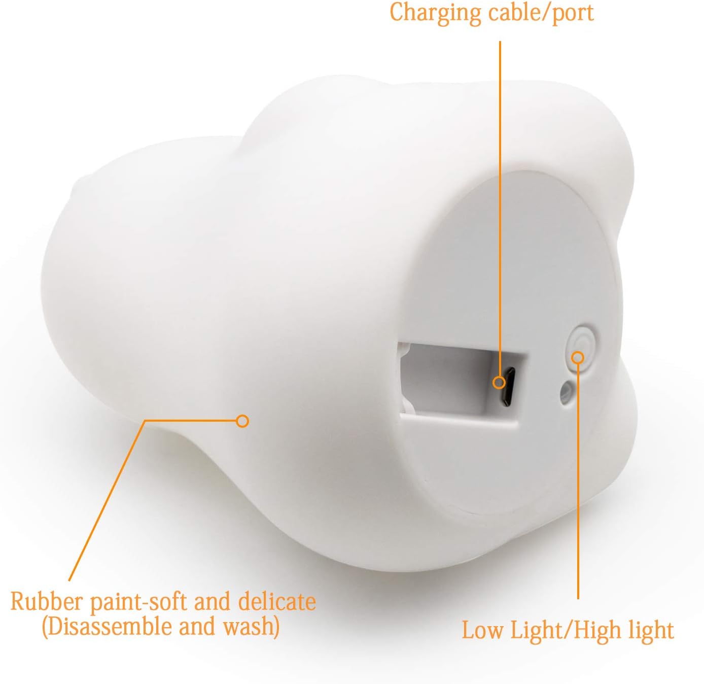 Tekemai Night Light, Kids Bedside Lamp, Baby Nursery Lamp for Breastfeeding Safe Break Resistant, Eye Caring - Image 5