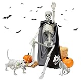 Askill 36" Skeleton Halloween Decorations, 3FT