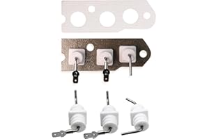 Ctuoptuo New 104000192-K Flame Rod Electrode Kit, Fit for Rinnai R75 and R94 Tankless Water Heaters, Compatible with Rinnai VB2528FFUD, VB2528WD, KA2530FFUD, KA2530WD, VB2735FFUD, VB2735WD, KA3237FFUD