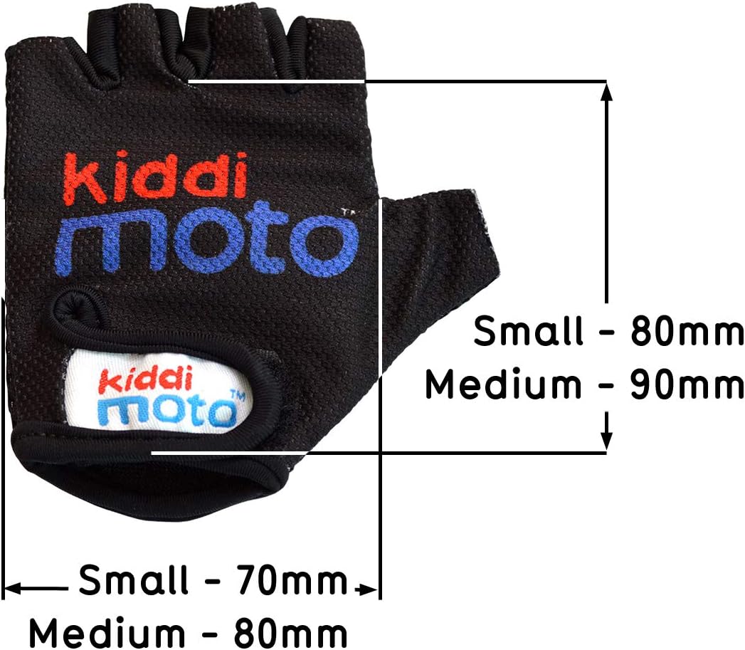 Kiddimoto Bike Gloves Fingerless Gloves for Girls Half Finger for