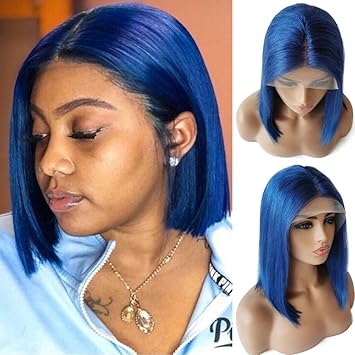 Blue frontal bob Clearance