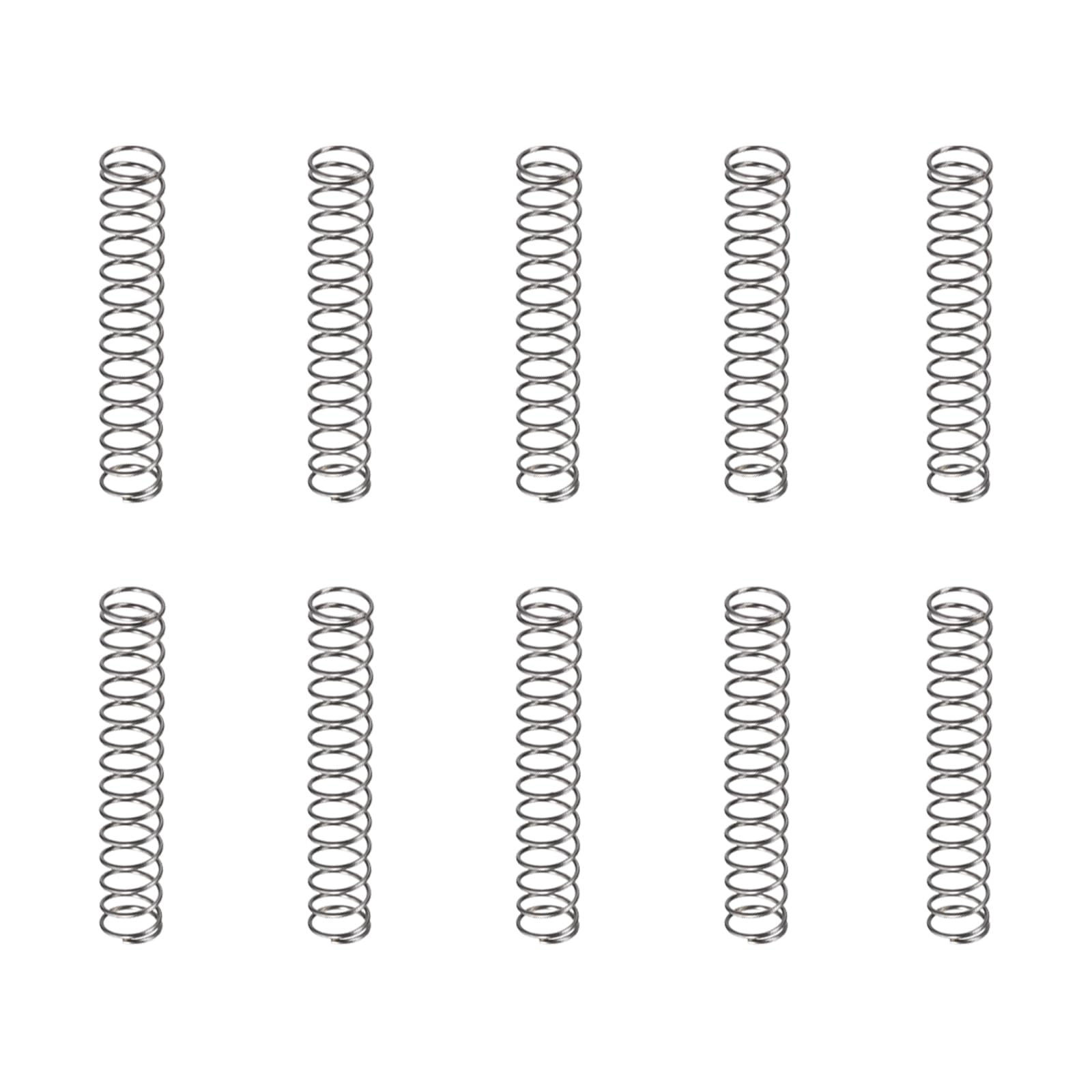 DTGN 0.5x6x35mm(DxODxL) Compression Spring - 30Pack - Good for Machinery - Spring Steel Extension Spring - Gray