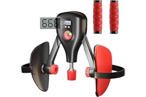 GROOFOO Thigh Master Thigh Exerciser with Counter, Thigh Toner with Fixed Leg Straps Replaceable Handle, Kegel Exercise, Hip Pelvic Trainer, Pelvic Muscle Hip Trainer, Inner Thigh Exercise Equipment