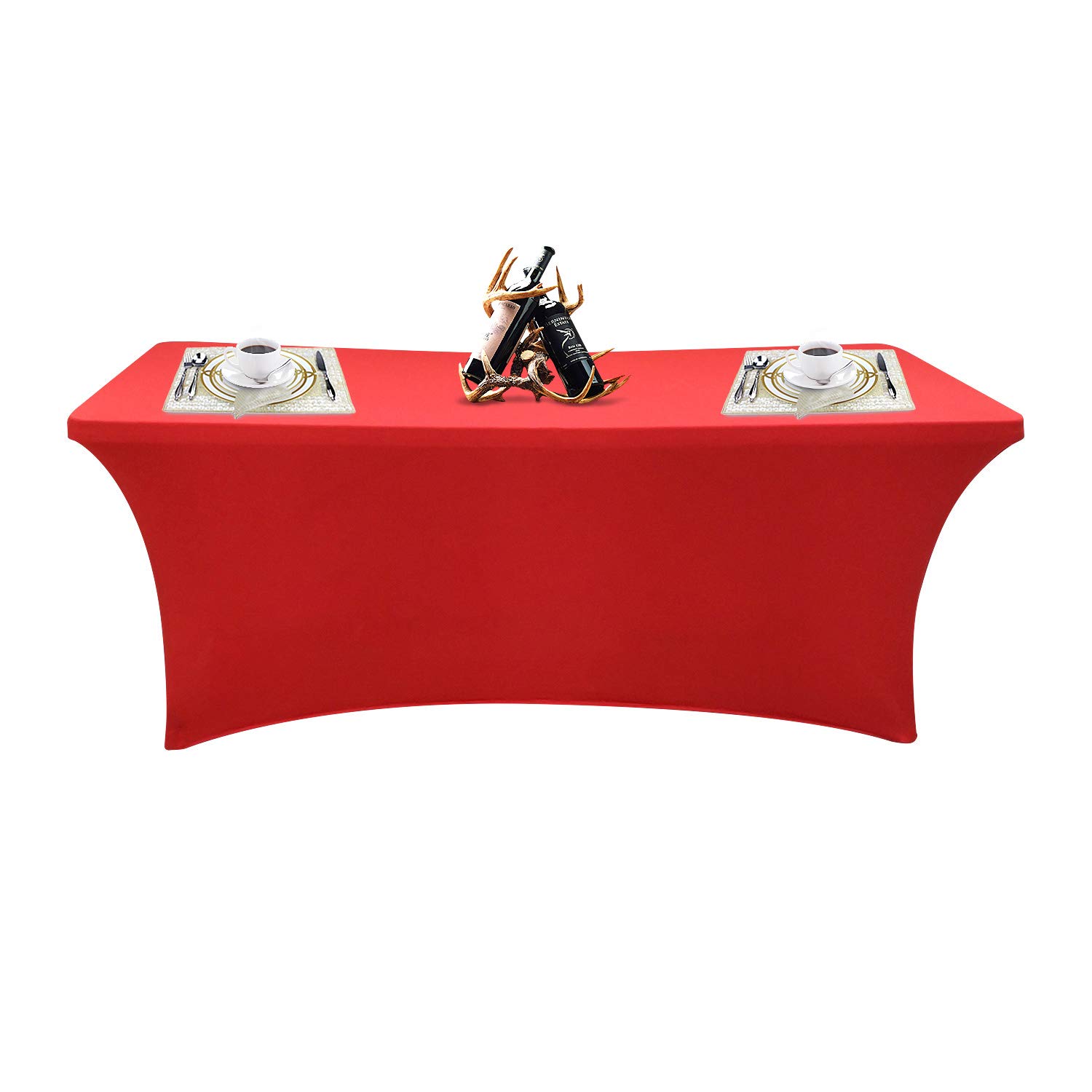 Best six foot black table cloth