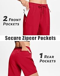 MAGCOMSEN Womens Hiking Shorts with Elastic
