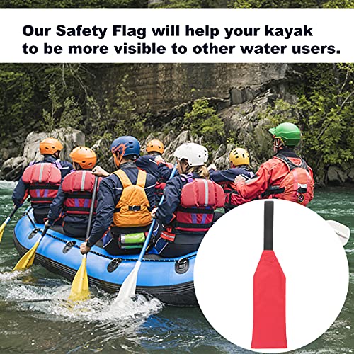 YUNNLEZT Kayak Red Flag Travel Warning Flag with bing Fit for Kayaks Canoes Trucks