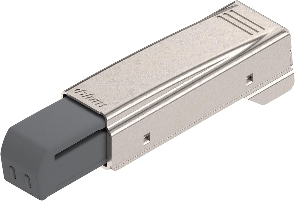 Blum 973A0500.01x1 Blumotion Straight Arm Full Overlay Hinge Nickel