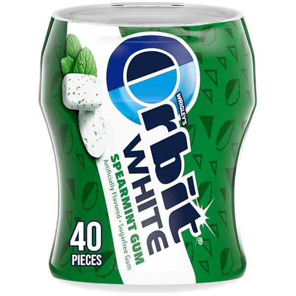 ORBIT WHITE GUM SPEARMINT CHEWING GUM SUGAR-FREE, 40-PIECE...