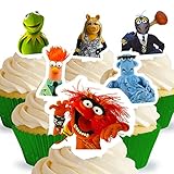 Cakeshop 12 x PRE-CUT Disney The Muppets Stand Up Edible Cake Toppers - Premium Wafer Paper